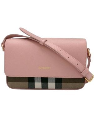 Burberry Flap Shoulder Bag - Pink