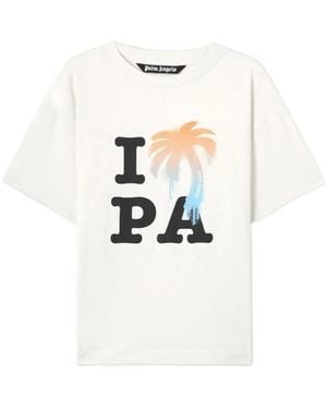 Palm Angels I Love Pa Crewneck T-Shirt - White