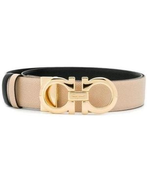 Ferragamo Ferragamo Gancini Reversible Belt - White