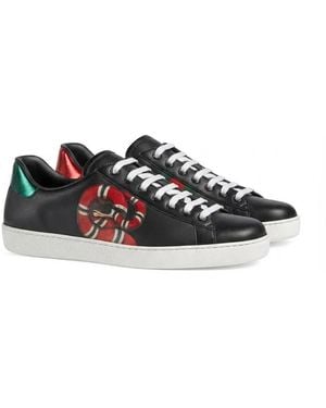 Gucci Serpentine Casual Trainers - Black