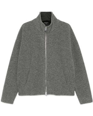 Dondup Stand-Collar Zip-Up Casual Jacket - Gray