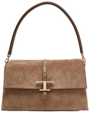 Tod's Suede Shoulder Bag - Brown