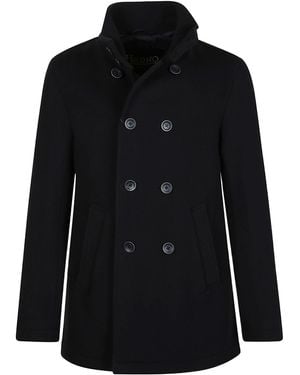 Herno Double-Breasted Jacket - Black