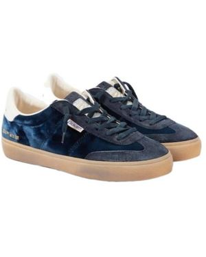 Golden Goose Velvet Suede Trainers - Blue