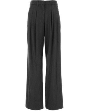 Pt Pantaloni Pt Torino Pleated Wide-Leg Trousers - Grey