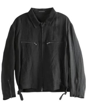 Yohji Yamamoto Zip-Up Jacket - Black