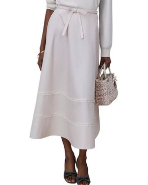 Dior Mid-Length Flared Skirt - Grey