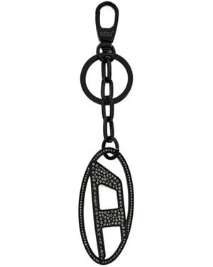 DIESEL Holy-C Oval D Keyring - White