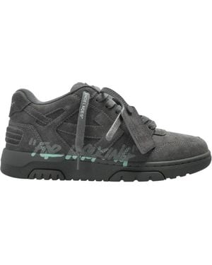 Off-White c/o Virgil Abloh Out Of Office Lace-Up Sneakers - Gray