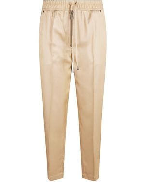 True Royal Elastic Waist Trousers - Natural
