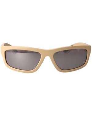 Prada Linea Rossa Rectangle-Frame Sunglasses - White