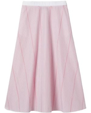 Gucci Cotton Fil Coupé Skirt - Pink