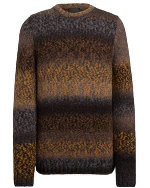 Dondup Intarsia-Knit Crew-Neck Sweater - Brown