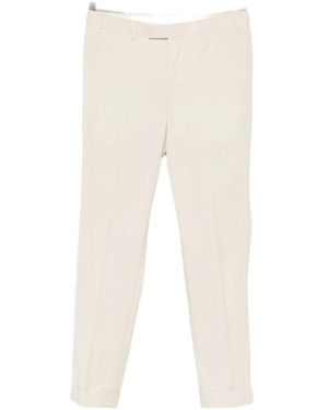 Pt Pantaloni Casual Trousers With Belt Loops - Natural