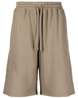 Off-White c/o Virgil Abloh Off Stitch Skate Sweatshorts - Grey