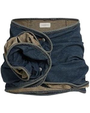 Magda Butrym Denim Mini Skirt - Blue