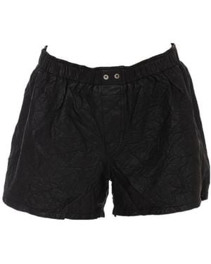Zadig & Voltaire Elasticated-Waistband Crinkled Shorts - Black