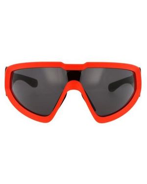 Moncler Eyewear Wraparound Frame Sunglasses - Red