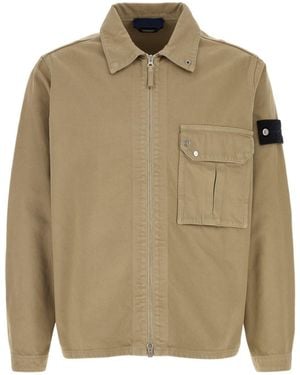 Stone Island Long-Sleeve Jacket - Natural
