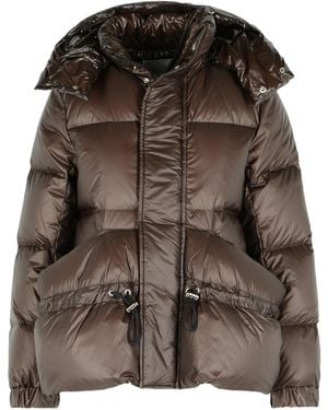 Sacai Hooded Puffer Jacket - Brown