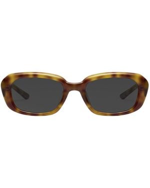 Maison Margiela Rectangle-Frame Sunglasses - White