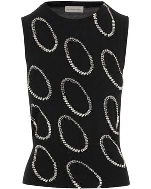 Dries Van Noten Sleeveless Knitwear - Black