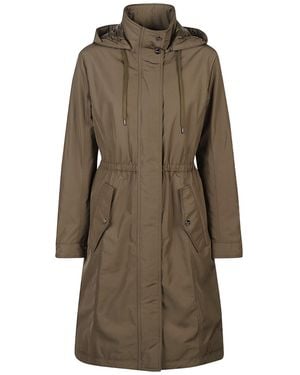 Herno Hooded Drawstring Coat - Brown