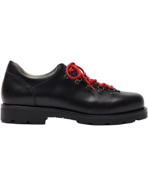 SCAROSSO Eddy Lace-Up Boots - Black