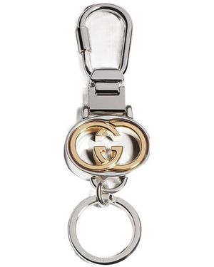 Gucci Interlocking G Key Chain - White