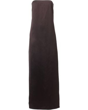 The Row Dolci Silk-Blend Gown - Purple