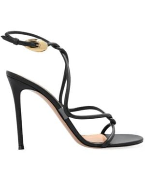 Gianvito Rossi Strappy High Heeled Sandals - Metallic
