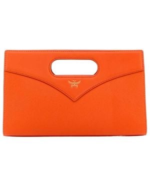 MCM Adjustable Shoulder Strap Shoulder Bag - Orange