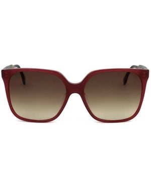 Fendi Geometric Sunglasses - Brown