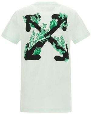 Off-White c/o Virgil Abloh Corals Arrows Print T-Shirt - Green