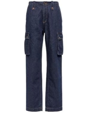 Magda Butrym Mid-Rise Straight Jeans - Blue