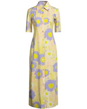 Sportmax Floral Shirt Dress - Metallic