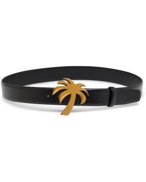 Palm Angels Palm Buckle Belt - White