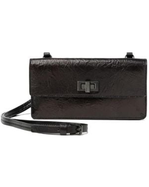 Fendi Peekaboo Wallet With Strap - Black