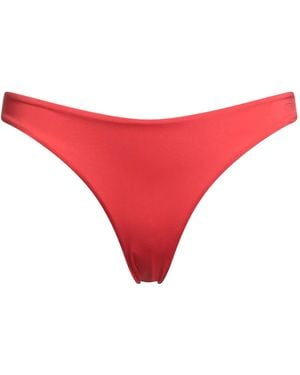 Max Mara Solid Colour Bikini Bottom - Red