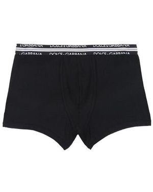 Dolce & Gabbana Logo Inlaid Underwear - Black