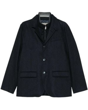 Herno Long-Sleeved Zip-Up Jacket - Blue