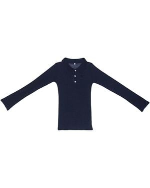 Baserange Dual Long Sleeve Polo - Blue