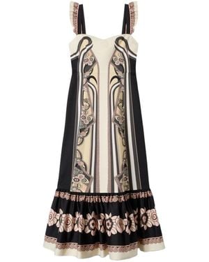 La DoubleJ Gingerbread Midi Dress - White