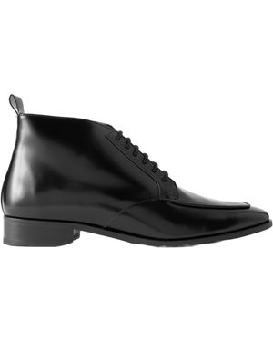 TOVE Verone Leather Ankle Boots - Black