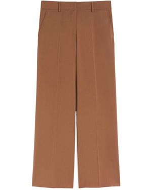 Weekend by Maxmara High-Waisted Casual Trousers - Brown