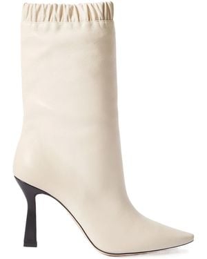 Wandler Lina Leather Ankle Boots - White