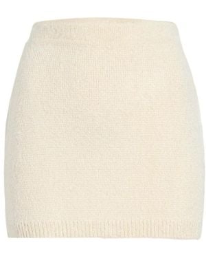 KHAITE The Darrion Mini Skirt - Natural