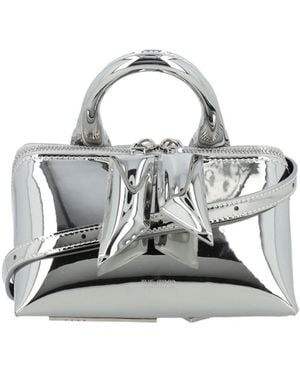 The Attico The Friday Logo Detailed Shoulder Bag - Metallic