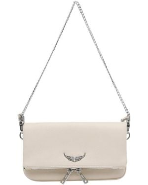 Zadig & Voltaire Rock Nano Clutch Bag - White