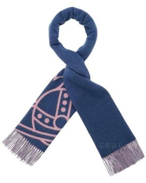 Vivienne Westwood Reversible Scarf - Blue